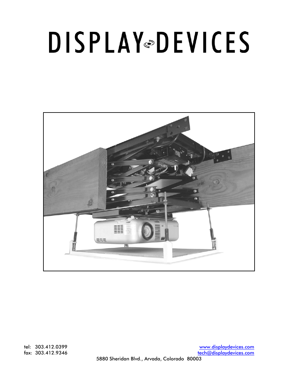 Display Devices Lifts up up 35 lbs User Manual | 32 pages
