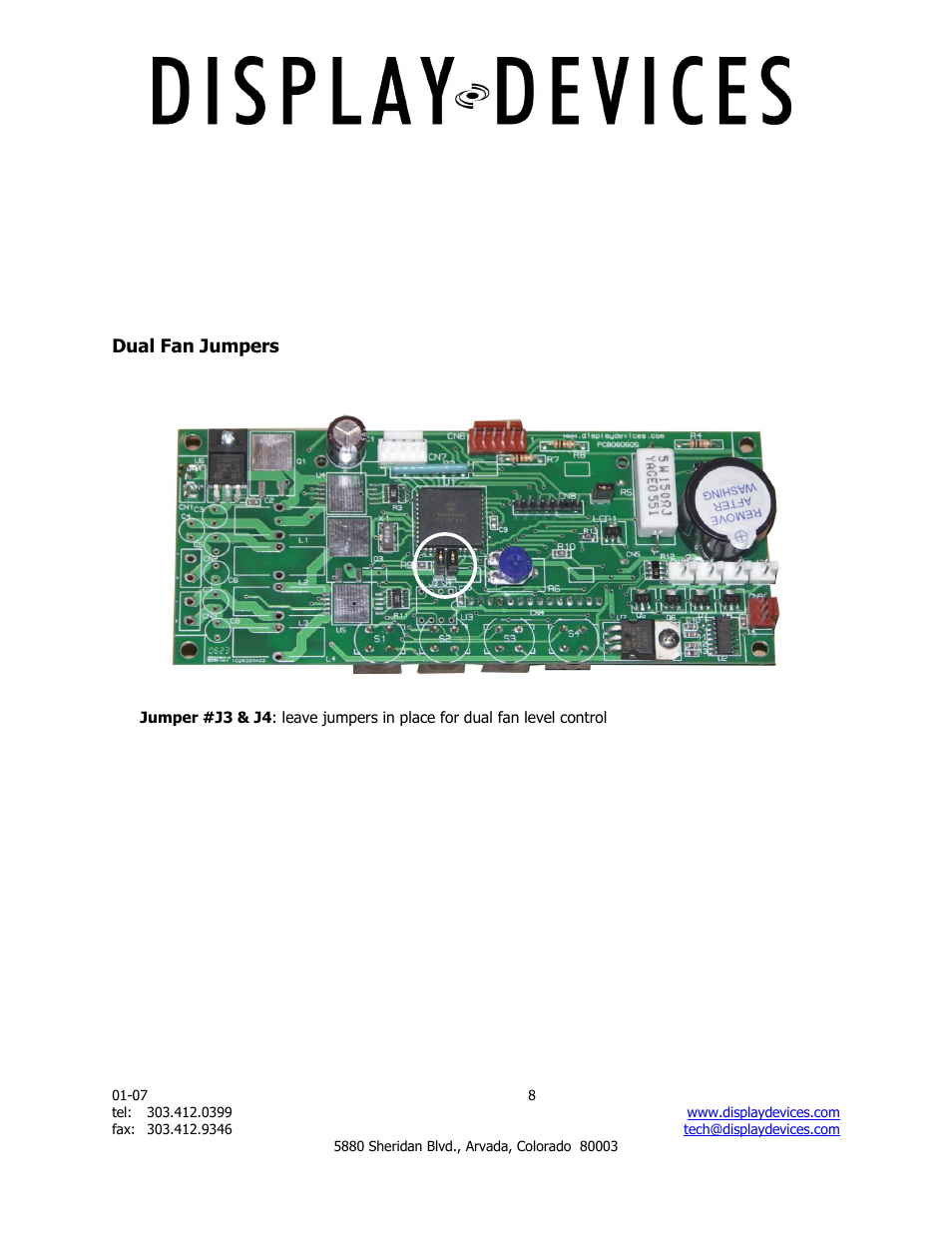 Display Devices SE-B6-10 Soffit Series User Manual | Page 8 / 8