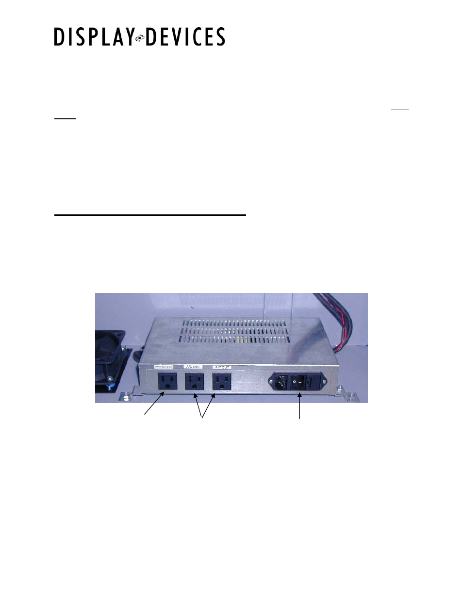 Temperature control operation | Display Devices PJE Outdoor Projector Enclosures User Manual | Page 2 / 9