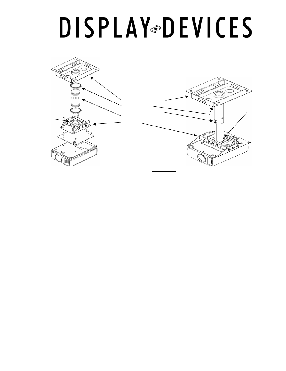 Display Devices Heavy Duty Projector Mount User Manual | Page 2 / 2