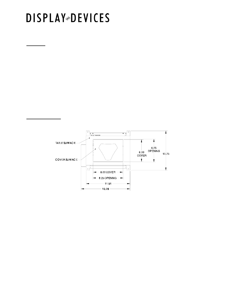 Installation | Display Devices MFD-50 Microphone Table Lift User Manual | Page 2 / 5
