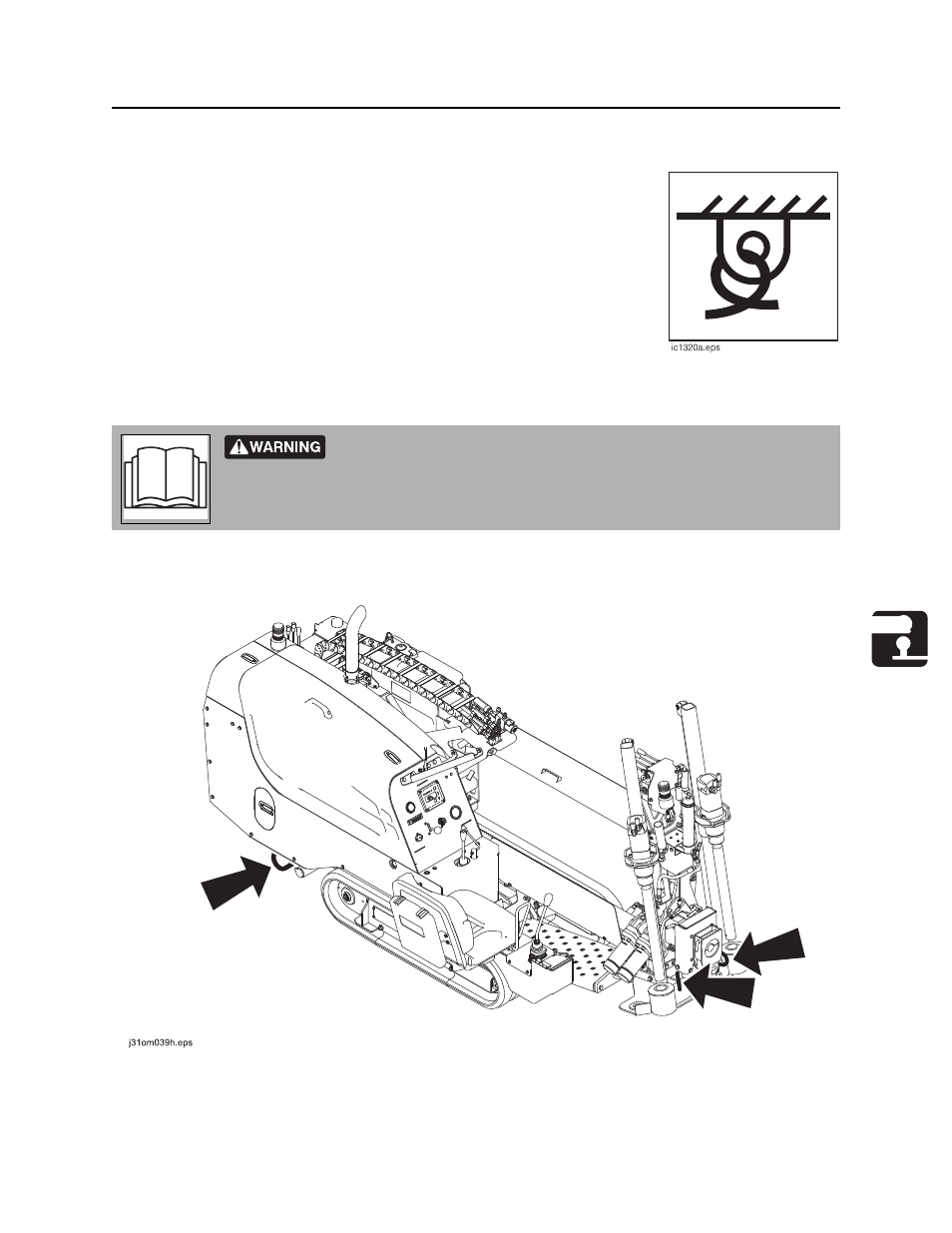 Tie down, Jt5 operator’s manual | Ditch Witch JT5 User Manual | Page 70 / 161