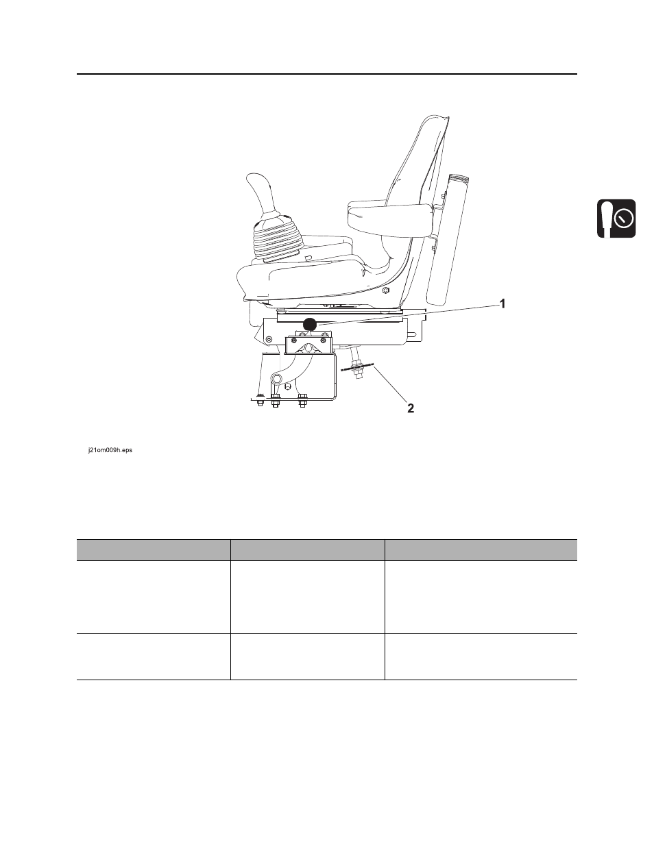 Seat/armrest, Jt922 operator’s manual | Ditch Witch JT922 User Manual | Page 34 / 159