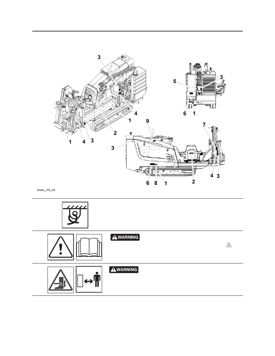 Machine safety alerts, Jt9 operator’s manual | Ditch Witch JT9 User Manual | Page 19 / 165