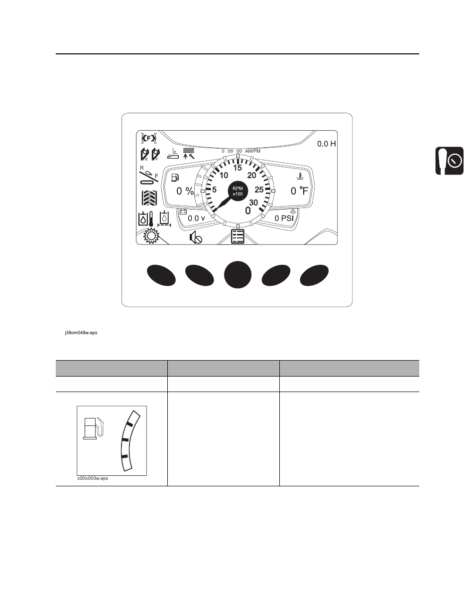 Left control console, Engine display, Jt20 operator’s manual | Ditch Witch JT20 User Manual | Page 32 / 195