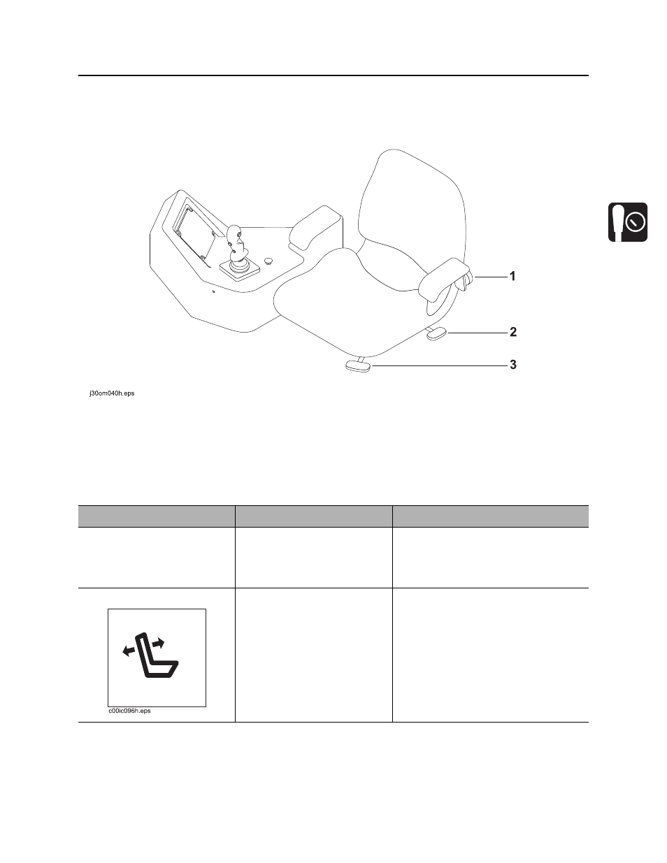 Seat/armrest | Ditch Witch JT1220 User Manual | Page 46 / 201