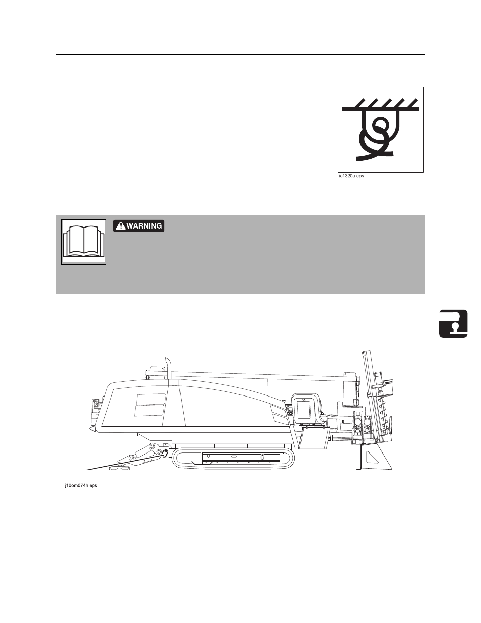 Tie down | Ditch Witch JT1220 User Manual | Page 88 / 201