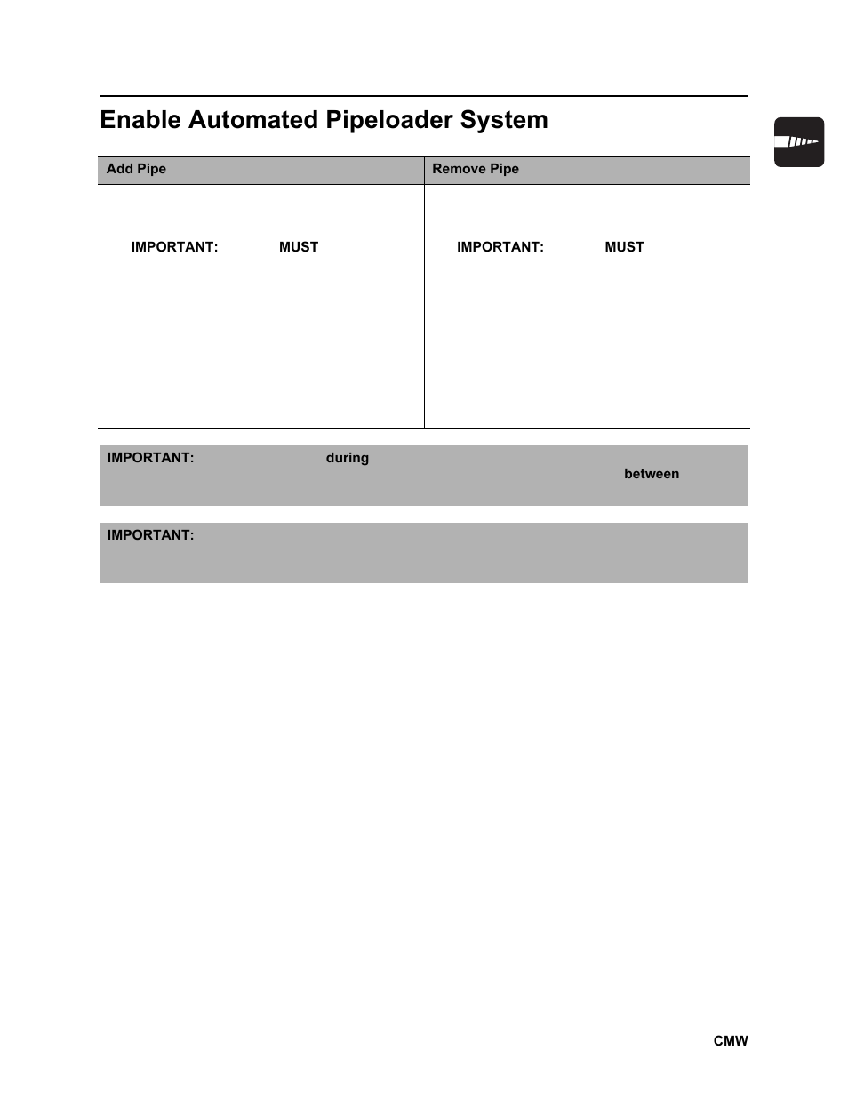 Enable automated pipeloader system | Ditch Witch JT2020 User Manual | Page 102 / 203