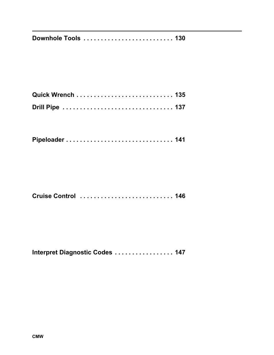 Downhole tools, Quick wrench drill pipe, Pipeloader | Cruise control, Interpret diagnostic codes | Ditch Witch JT2020 User Manual | Page 115 / 203