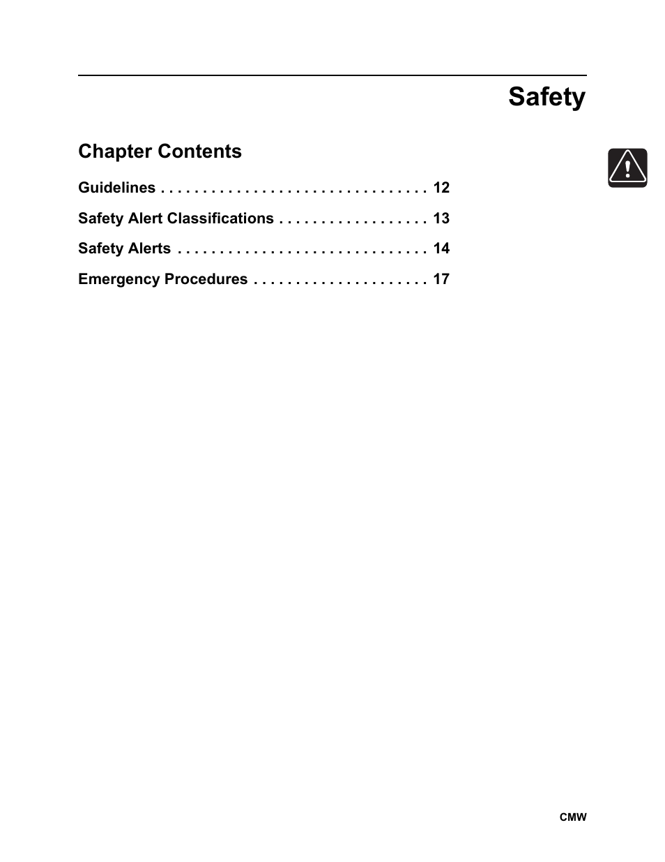Safety, Chapter contents | Ditch Witch JT2020 User Manual | Page 12 / 203