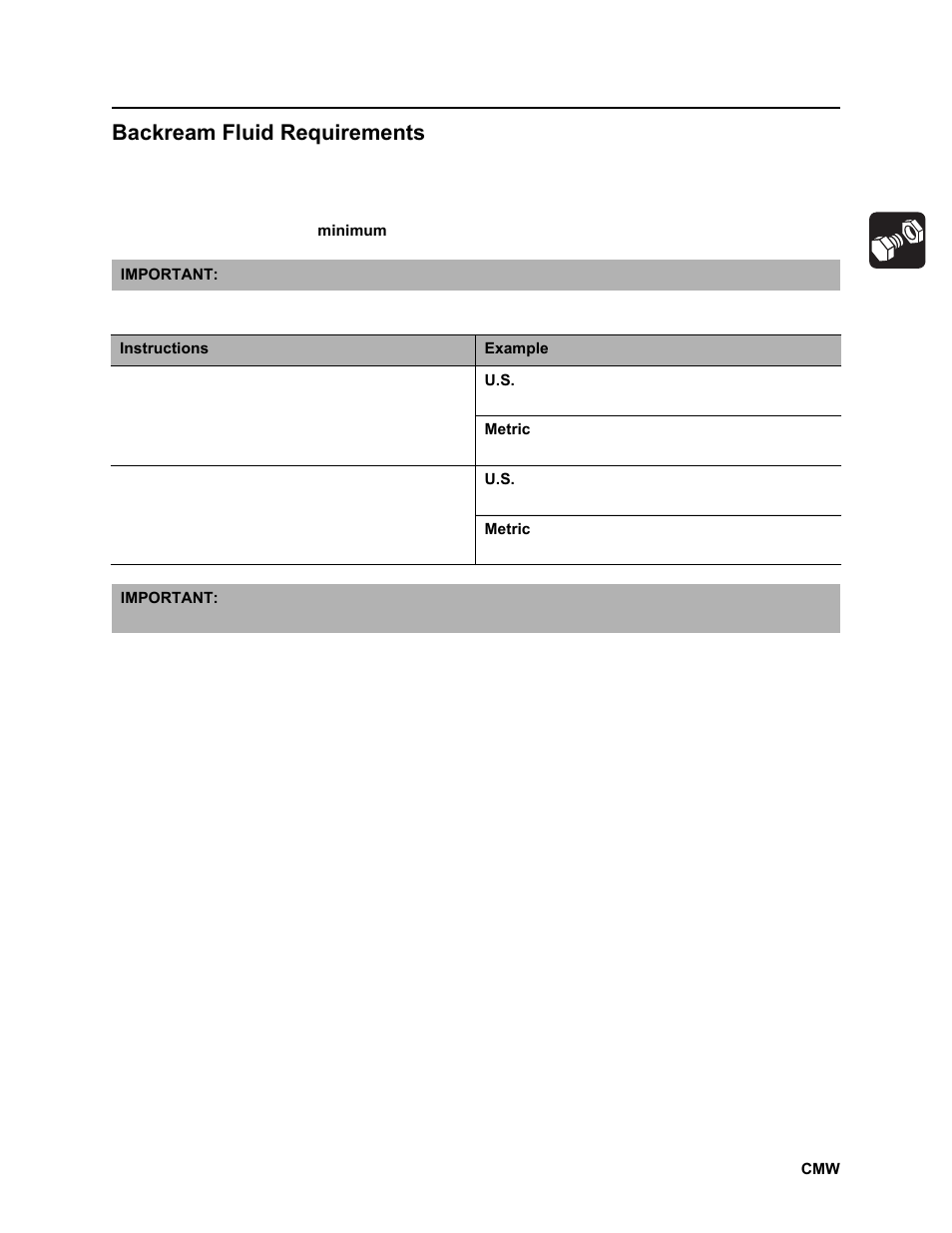 Backream fluid requirements | Ditch Witch JT2020 User Manual | Page 134 / 203