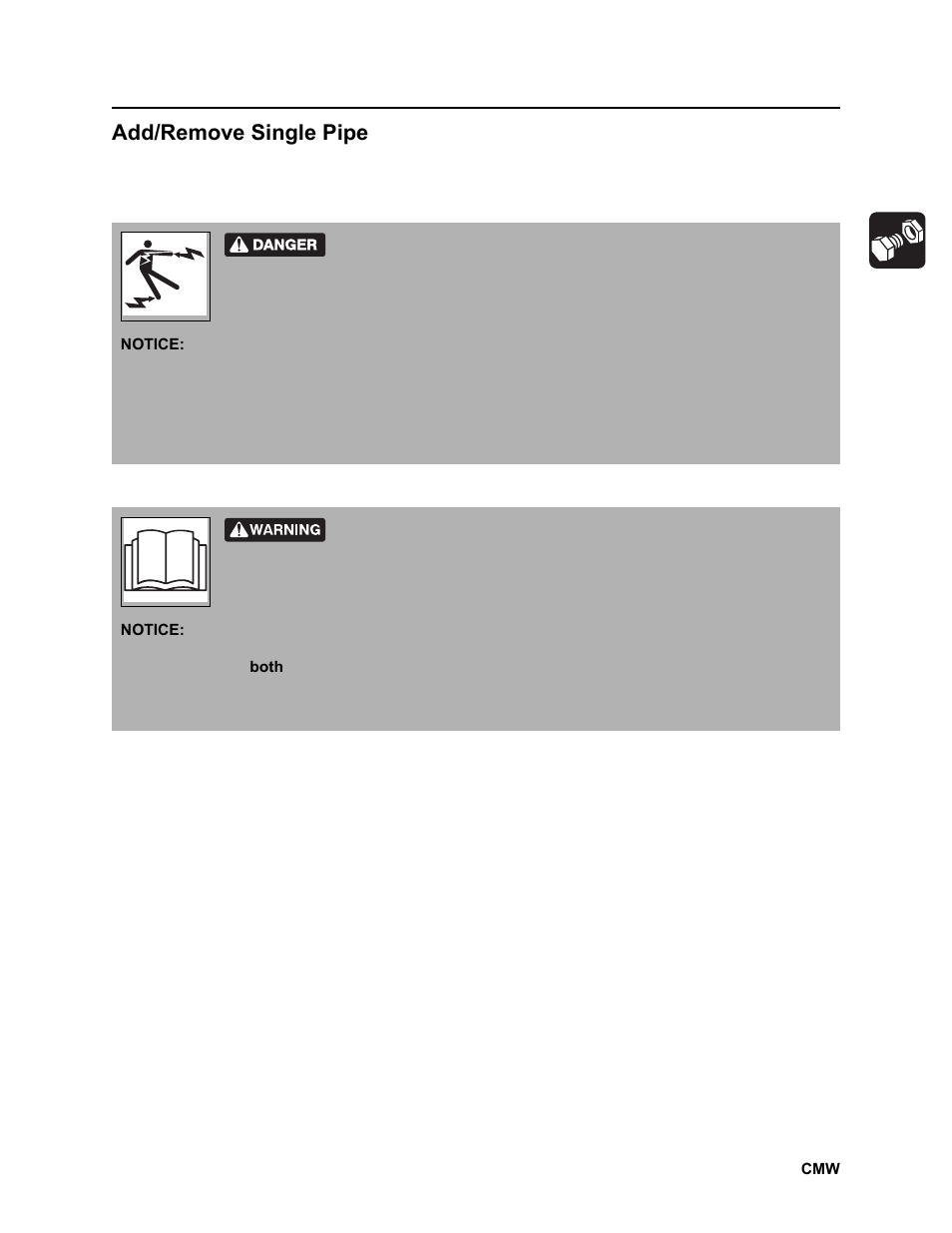 Add/remove single pipe | Ditch Witch JT2020 User Manual | Page 144 / 203