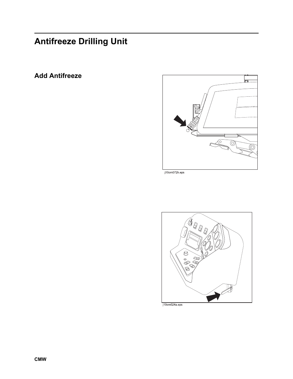 Antifreeze drilling unit, Add antifreeze | Ditch Witch JT2020 User Manual | Page 155 / 203