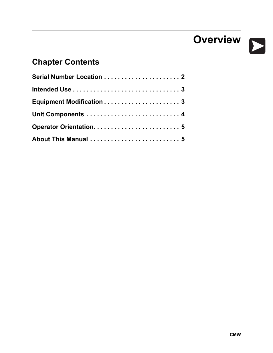 Overview, Chapter contents | Ditch Witch JT2020 User Manual | Page 2 / 203