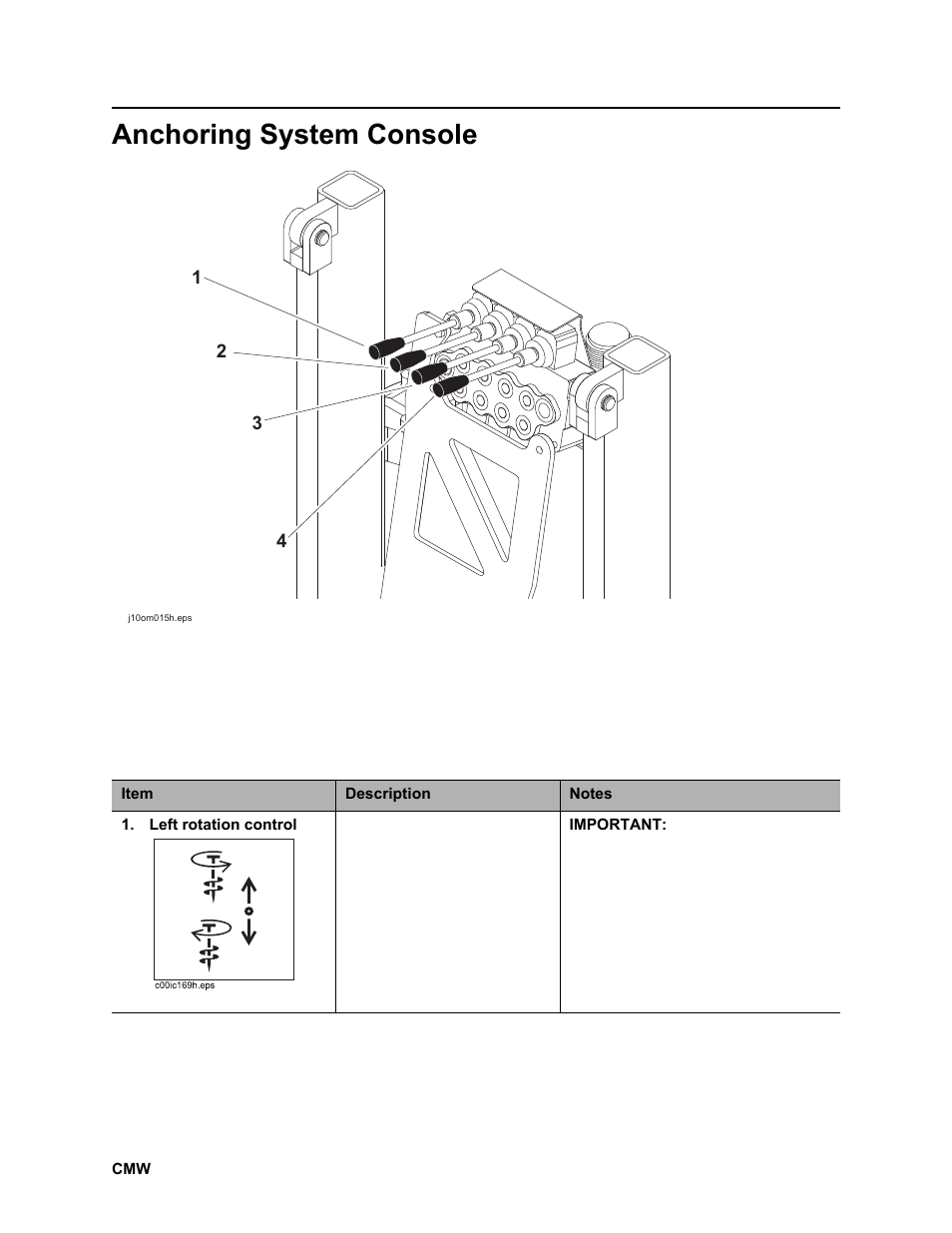 Anchoring system console | Ditch Witch JT2020 User Manual | Page 45 / 203