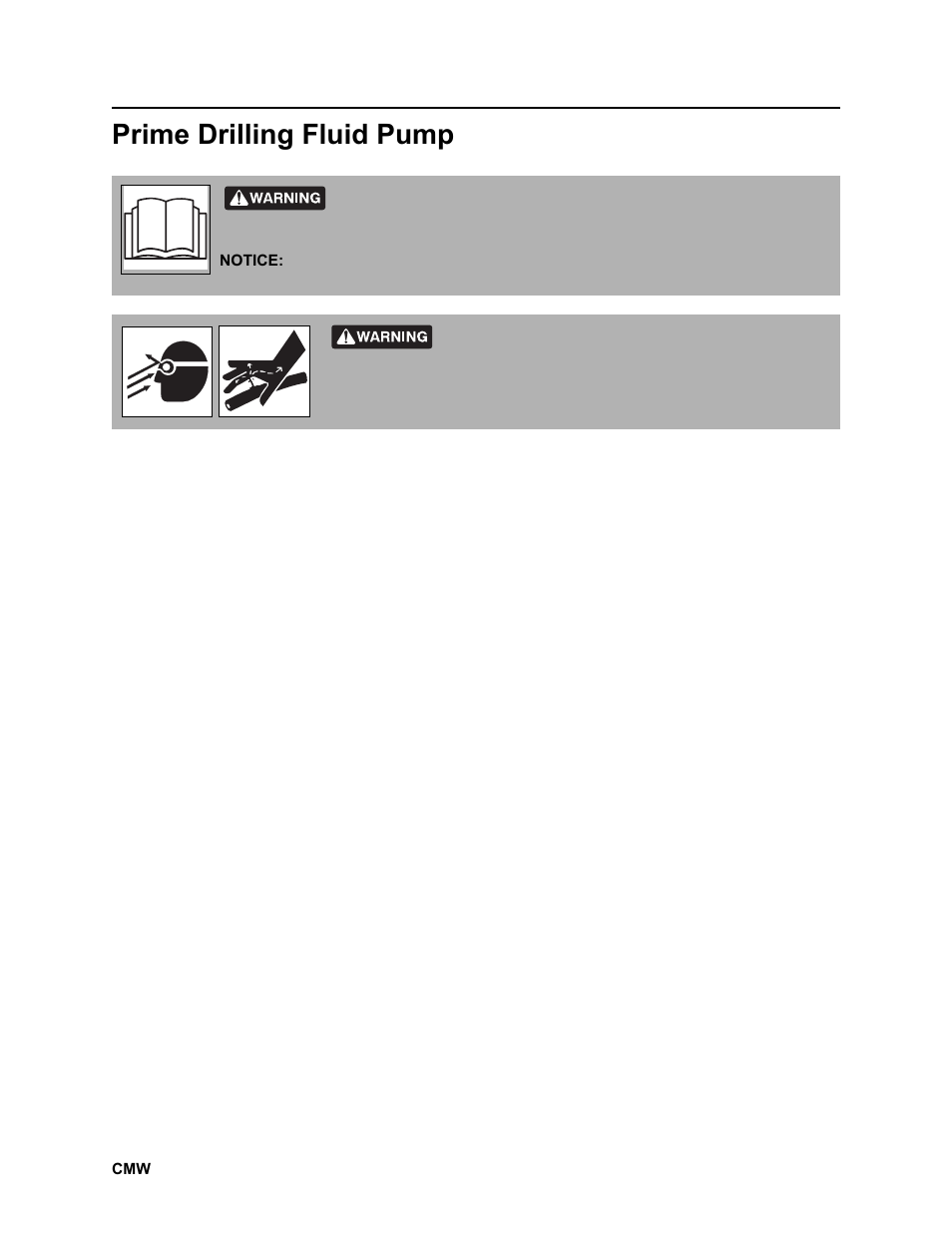 Prime drilling fluid pump | Ditch Witch JT2020 User Manual | Page 95 / 203