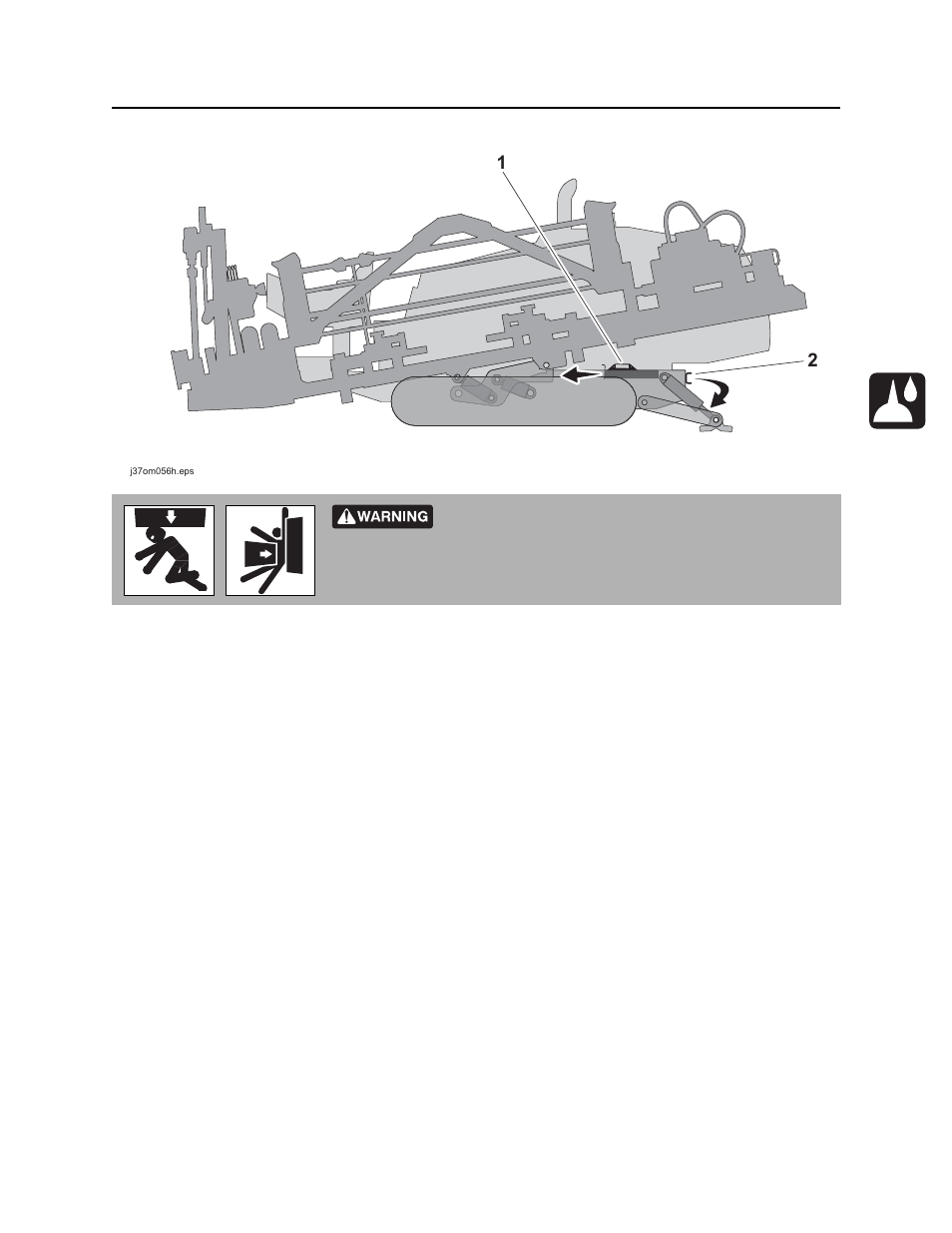 Working under drilling unit, Jt25 operator’s manual | Ditch Witch JT25 User Manual | Page 164 / 203