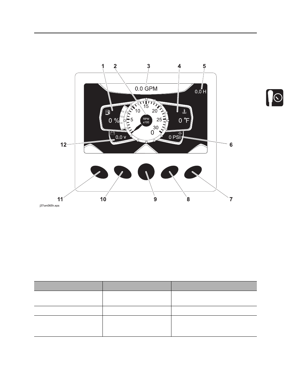 Left control console, Engine display, Jt25 operator’s manual | Ditch Witch JT25 User Manual | Page 28 / 203