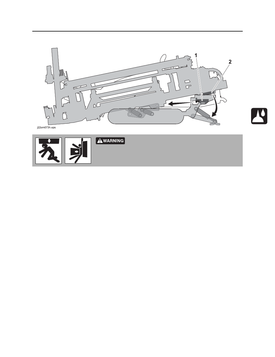 Working under drilling unit, Jt30 /jt30 all terrain operator’s manual | Ditch Witch JT30AT User Manual | Page 198 / 245