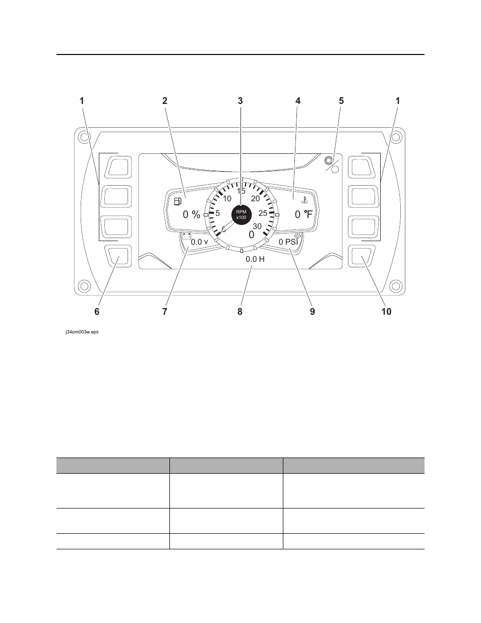 Engine display, Jt30 /jt30 all terrain operator’s manual, 0 % 0 f | Ditch Witch JT30AT User Manual | Page 31 / 245