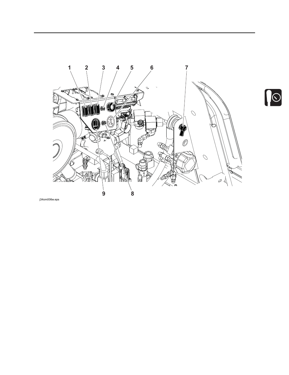 Engine compartment controls, Jt30 /jt30 all terrain operator’s manual | Ditch Witch JT30AT User Manual | Page 60 / 245