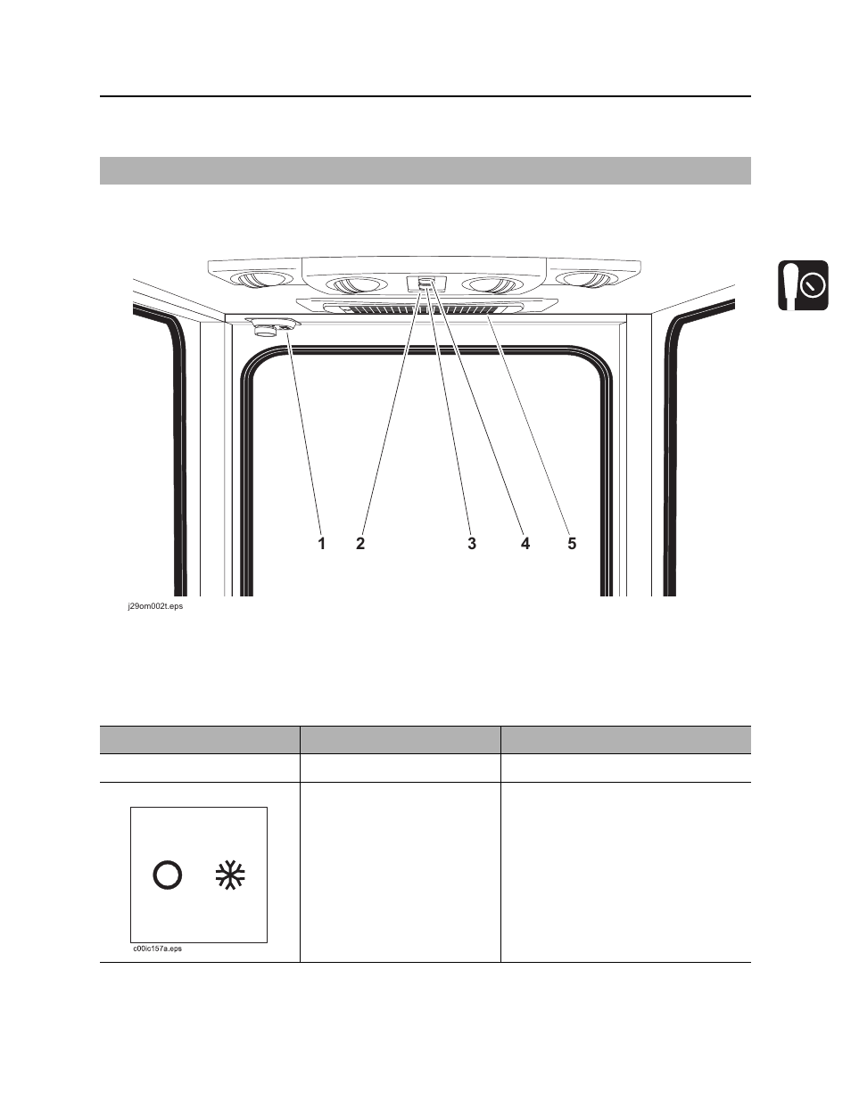 Cab controls, Top/rear, Jt60/jt60 all terrain operator’s manual | Ditch Witch JT60AT User Manual | Page 47 / 218