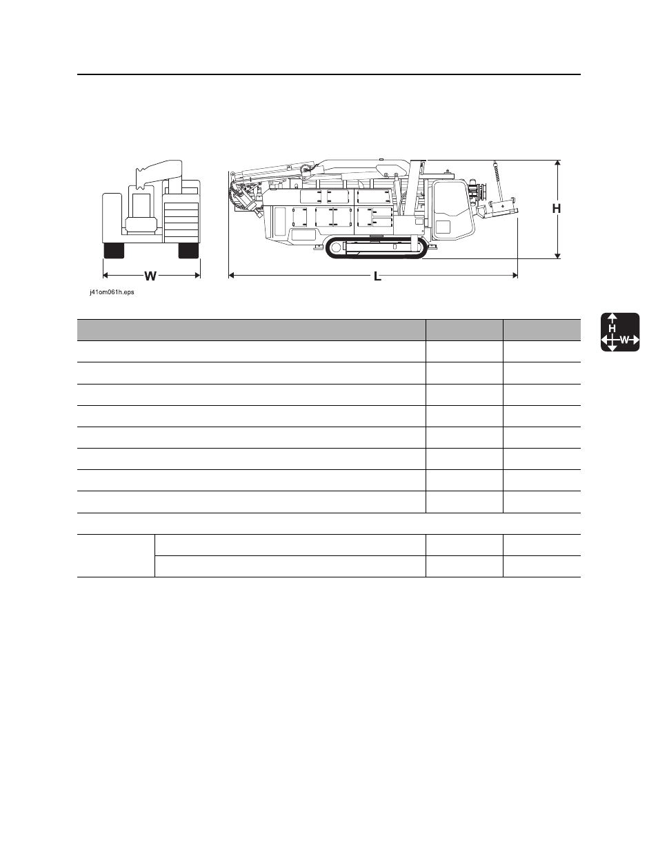 Specifications | Ditch Witch JT100AT User Manual | Page 232 / 243