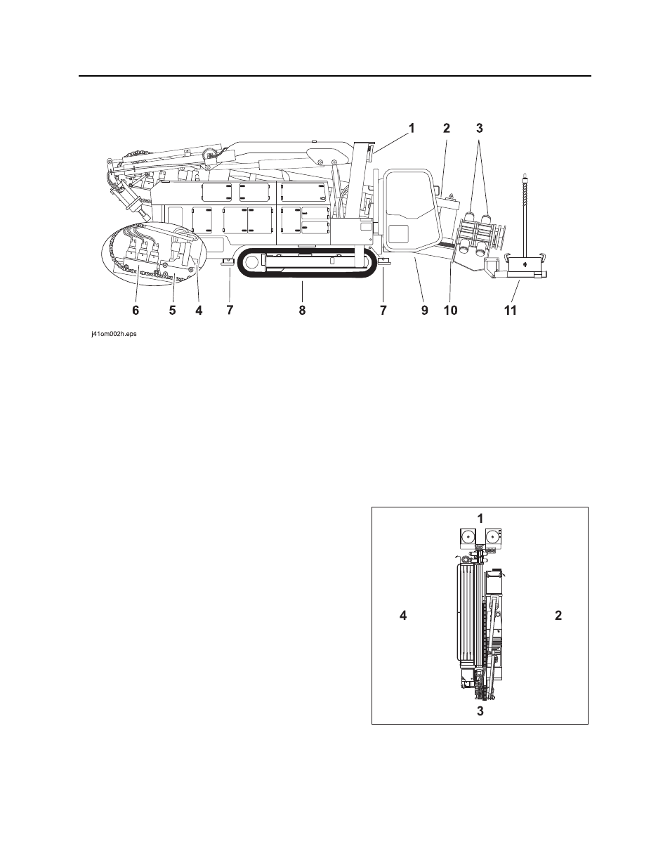 Unit components, Operator orientation, Unit components operator orientation | Ditch Witch JT100AT User Manual | Page 5 / 243