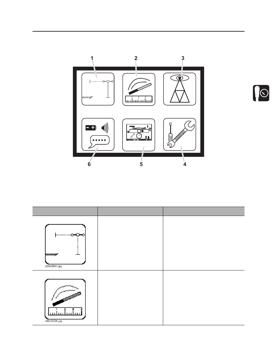 Menu, 8500 tracking system operator’s manual | Ditch Witch 8500 User Manual | Page 20 / 77