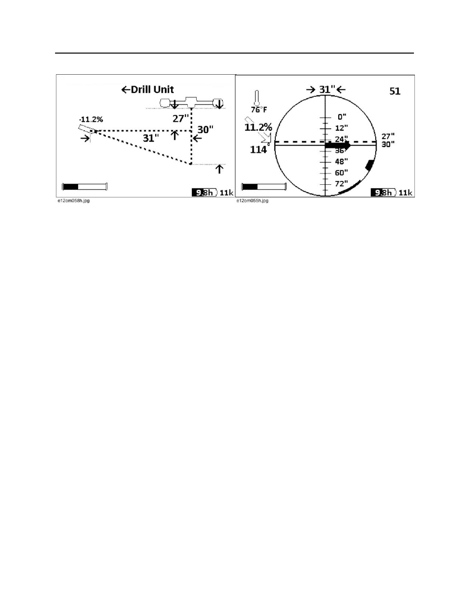 Sample screens, 8500 tracking system operator’s manual | Ditch Witch 8500 User Manual | Page 47 / 77