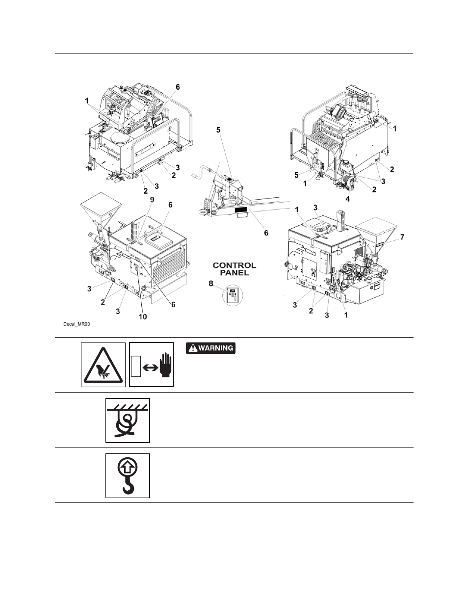 Machine safety alerts, Mr90 operator’s manual | Ditch Witch MR90 User Manual | Page 19 / 121