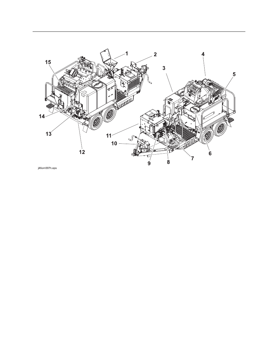 Unit components, Mr90 operator’s manual | Ditch Witch MR90 User Manual | Page 5 / 121