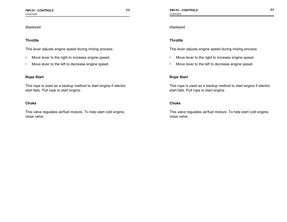 Ditch Witch FM13V User Manual | Page 11 / 46