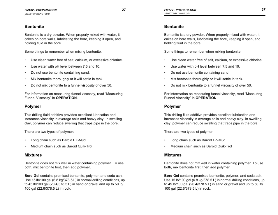 Ditch Witch FM13V User Manual | Page 27 / 46