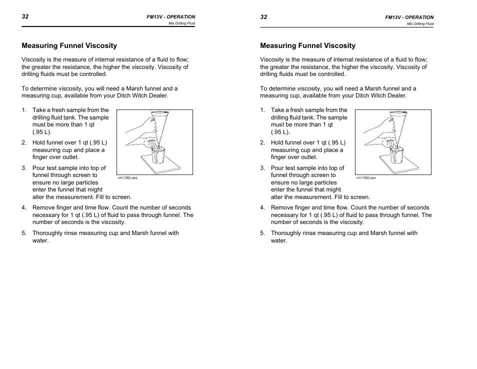 Ditch Witch FM13V User Manual | Page 32 / 46