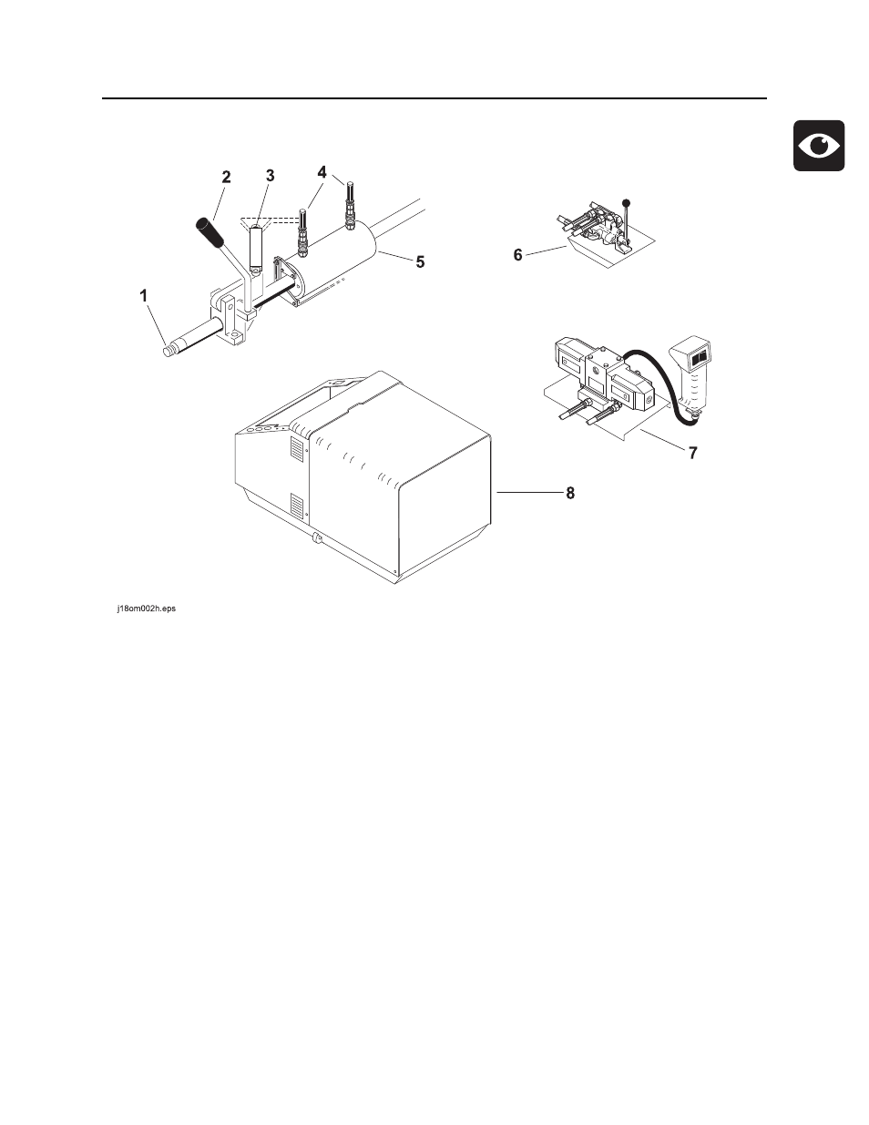 Unit components, P80/pp25 operator’s manual | Ditch Witch P80 User Manual | Page 4 / 71