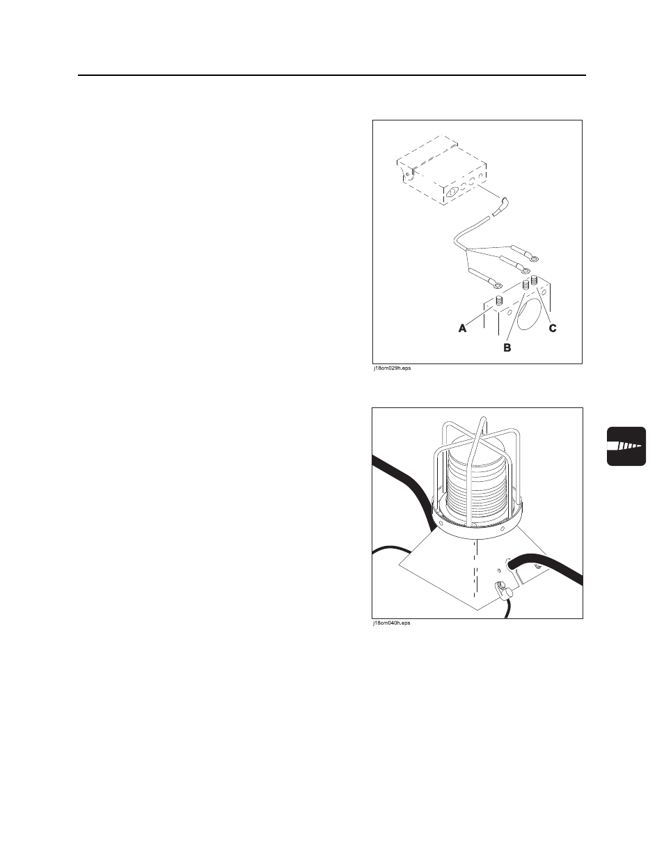Install control box and cables, Install strobe lights, P80/pp25 operator’s manual | Ditch Witch P80 User Manual | Page 52 / 71