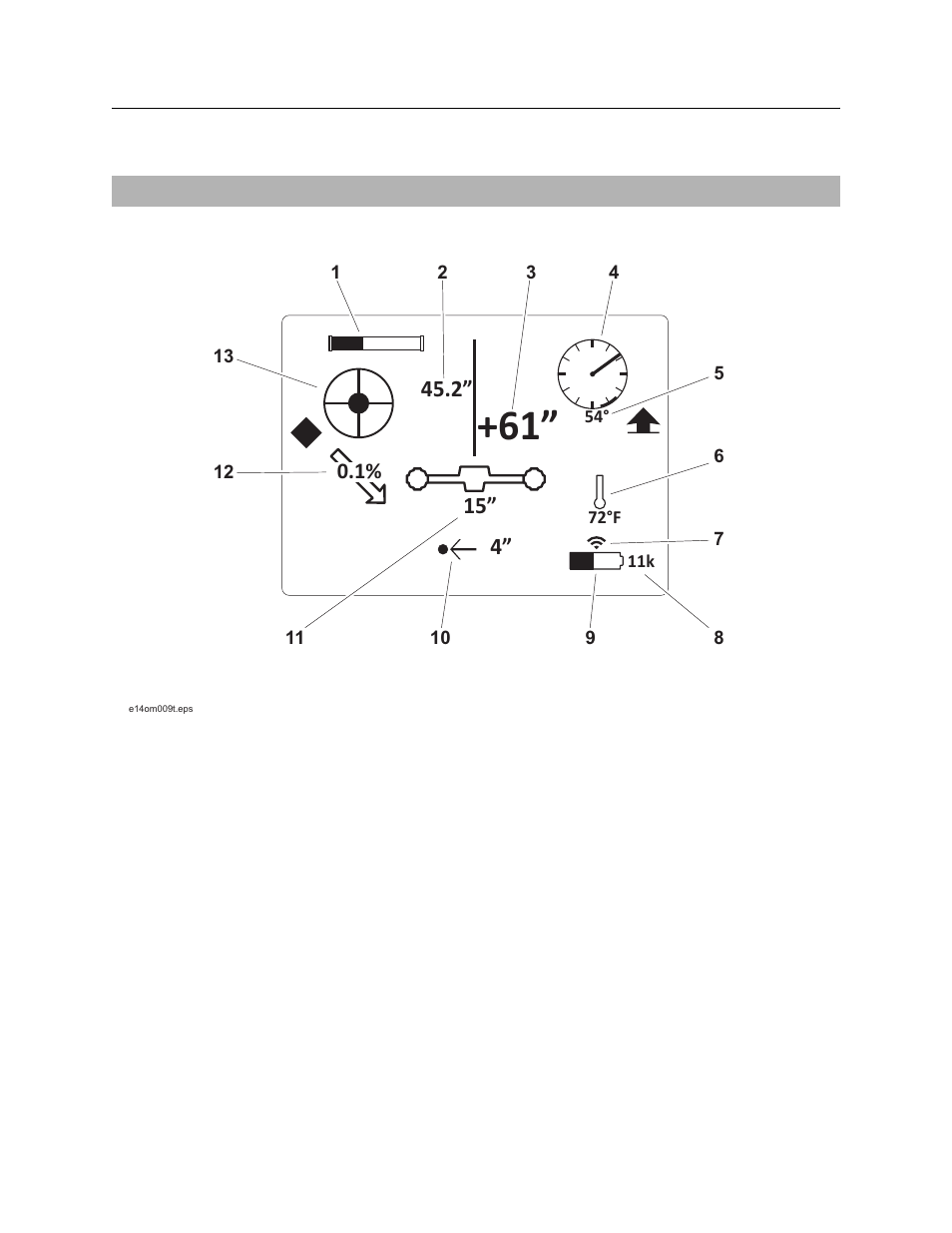 8500tk grade mode, Icons, Ongrade operator’s manual | Ditch Witch OnGrade User Manual | Page 18 / 63