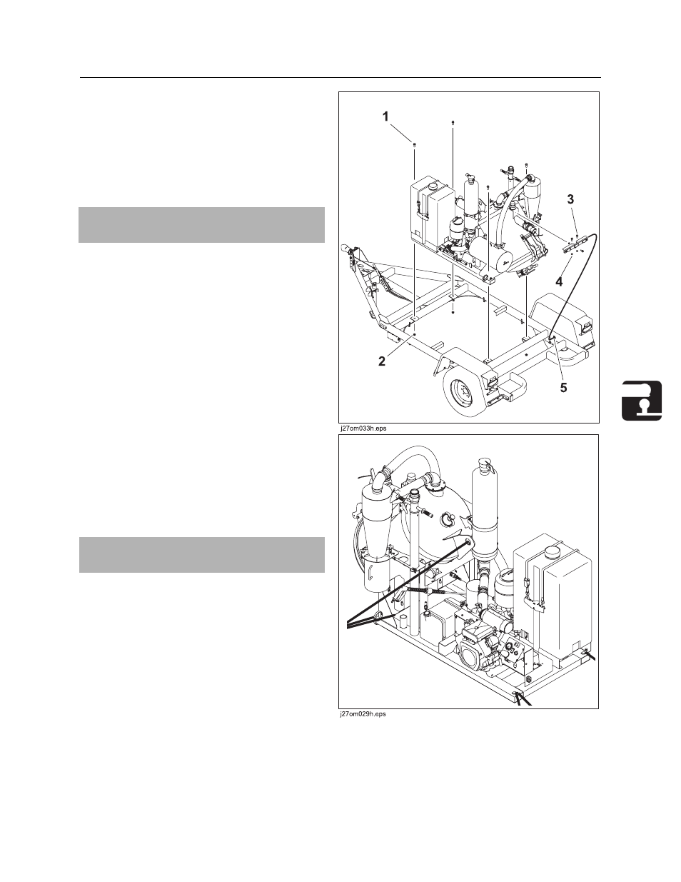 Attach skid to trailer, Attach skid to truck bed | Ditch Witch FX20 User Manual | Page 40 / 100