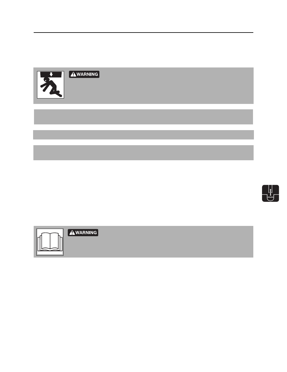 Open/close tank door, Open, Close | Fx25 operator’s manual | Ditch Witch FX25 User Manual | Page 56 / 119