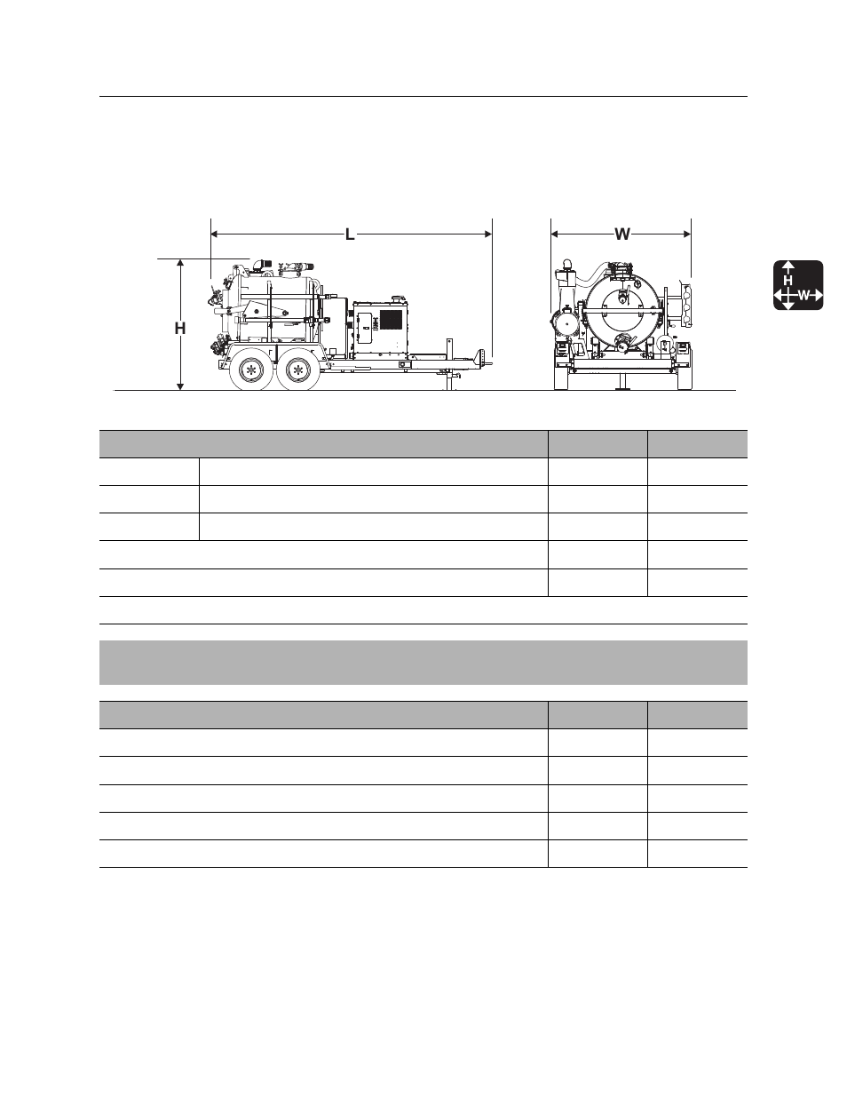 Specifications, Fx30-500, Fx30/fxt30 operator’s manual | Ditch Witch FXT30 User Manual | Page 122 / 149