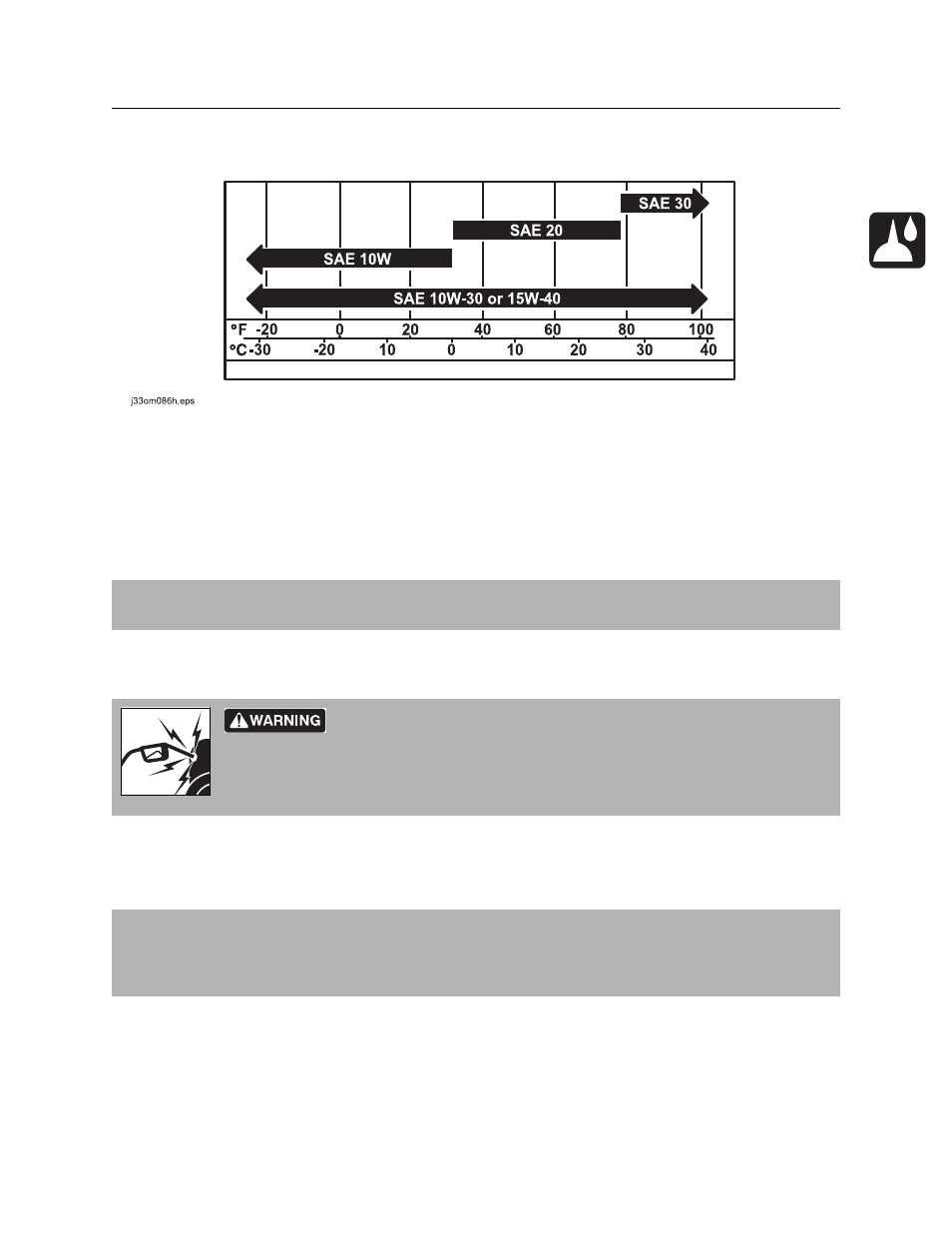 Engine oil temperature chart, Approved coolant, Approved fuel | Fx30/fxt30 operator’s manual, Engine oil temperature chart approved coolant | Ditch Witch FXT30 User Manual | Page 84 / 149