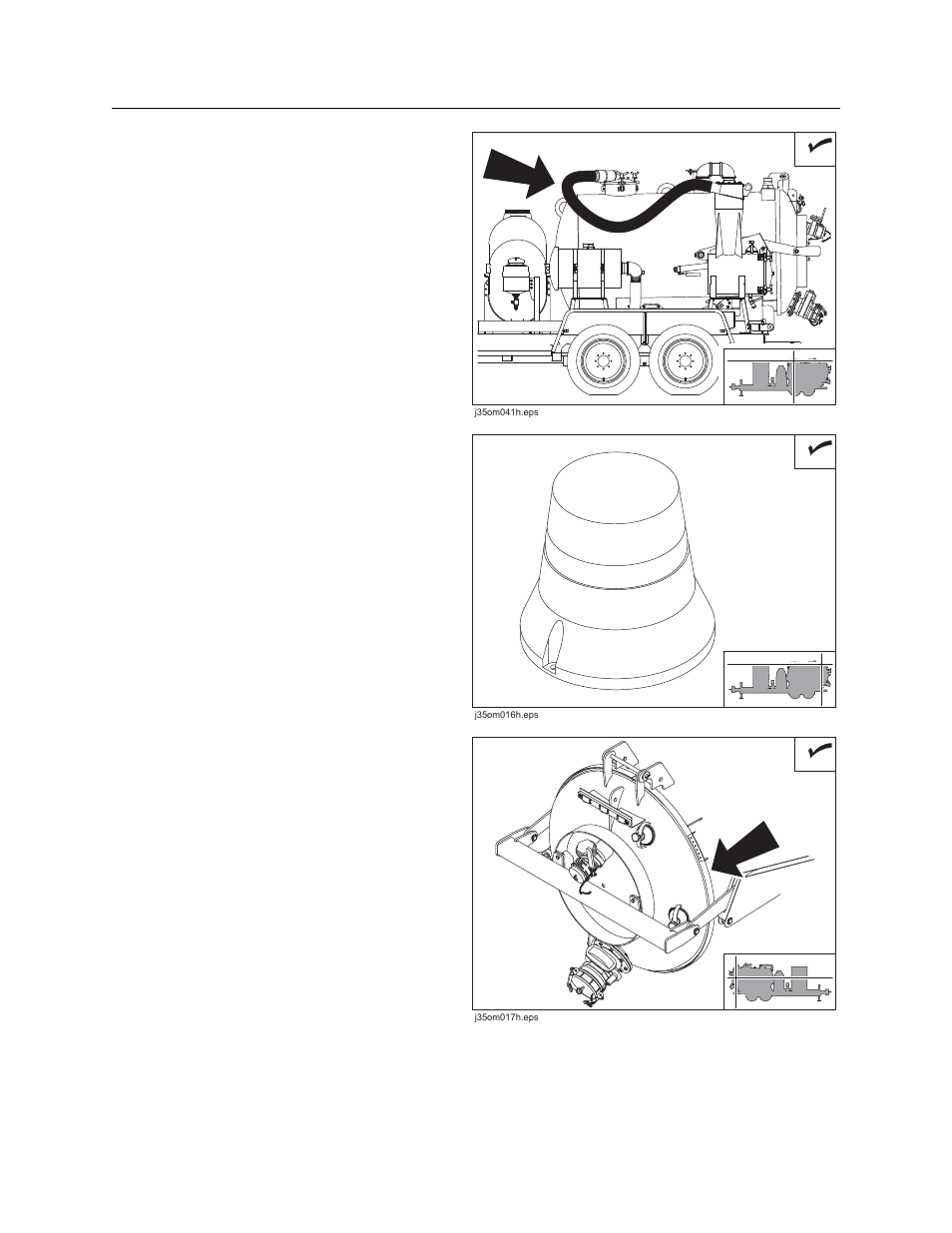 Debris tank, 10 hour, Check vacuum tank hoses | Check strobe light, Check vacuum tank door seals and fittings | Ditch Witch FXT60 User Manual | Page 103 / 157