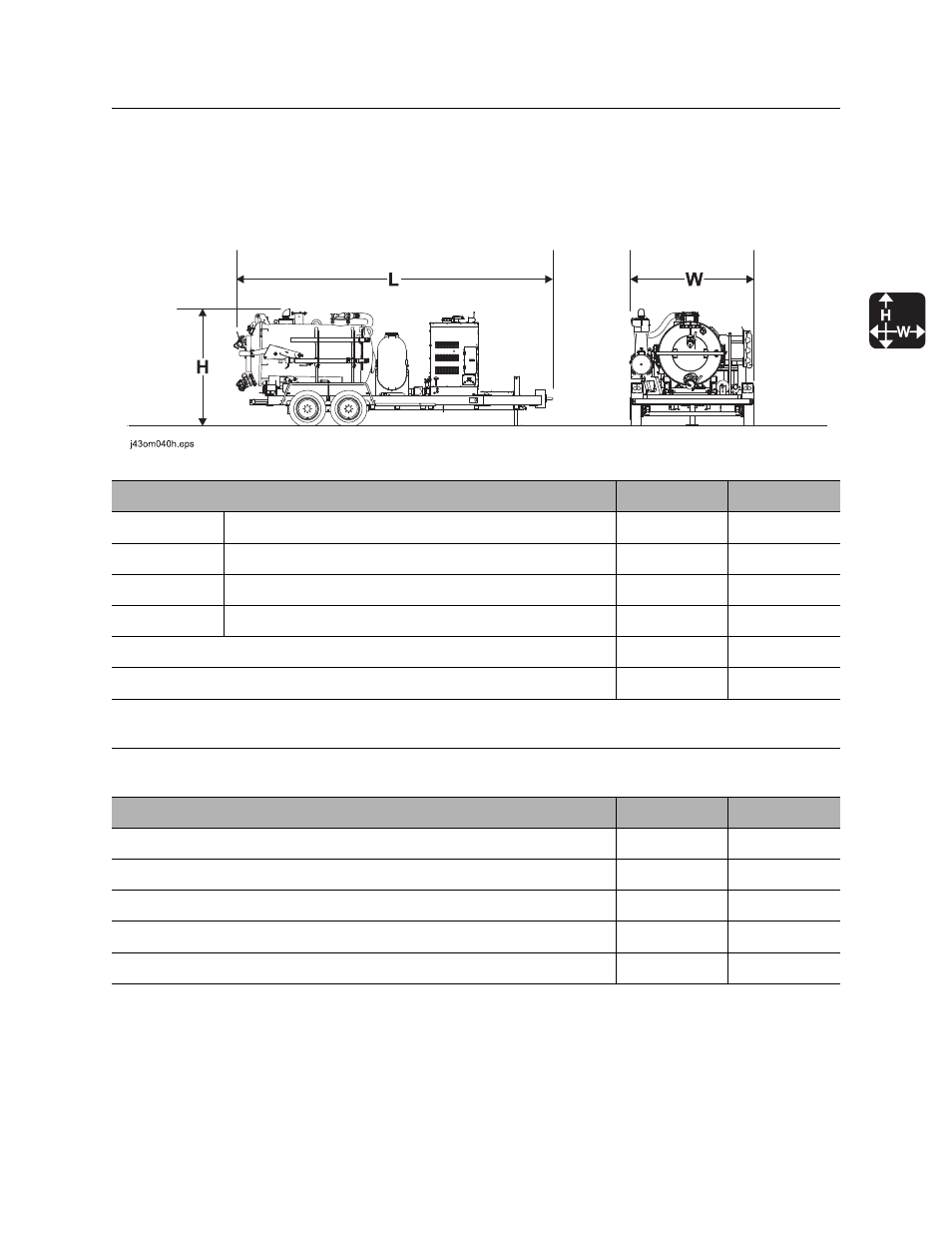 Specifications, Fx60-800 | Ditch Witch FXT60 User Manual | Page 130 / 157