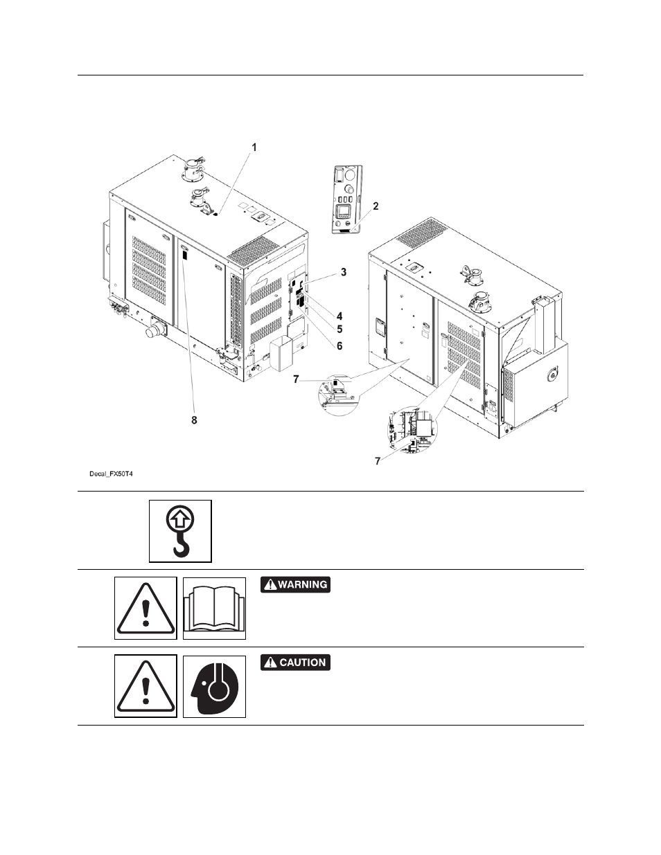 Fxt60t4 machine safety alerts, Power unit | Ditch Witch FXT60 User Manual | Page 27 / 157