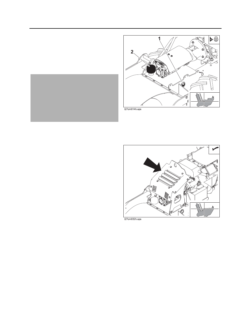 Check hydraulic fluid level, Check hydraulic fluid cooler | Ditch Witch RT Line User Manual | Page 81 / 115