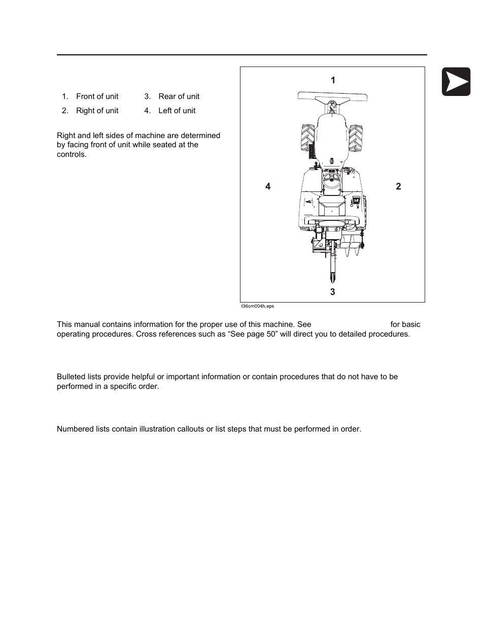 Operator orientation, About this manual, Bulleted lists | Numbered lists | Ditch Witch RT30 User Manual | Page 6 / 97