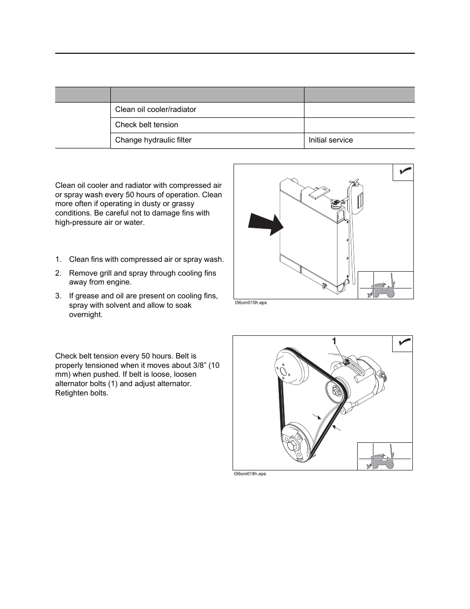50 hour, Rt30 operator’s manual | Ditch Witch RT30 User Manual | Page 77 / 97