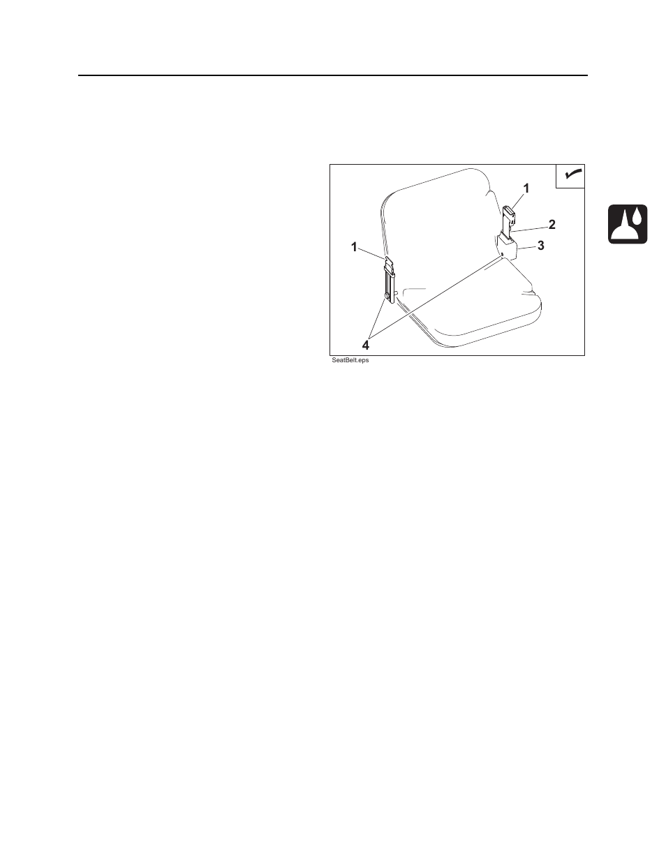 Inspect seat belt, Rt45 operator’s manual | Ditch Witch RT45 User Manual | Page 174 / 203