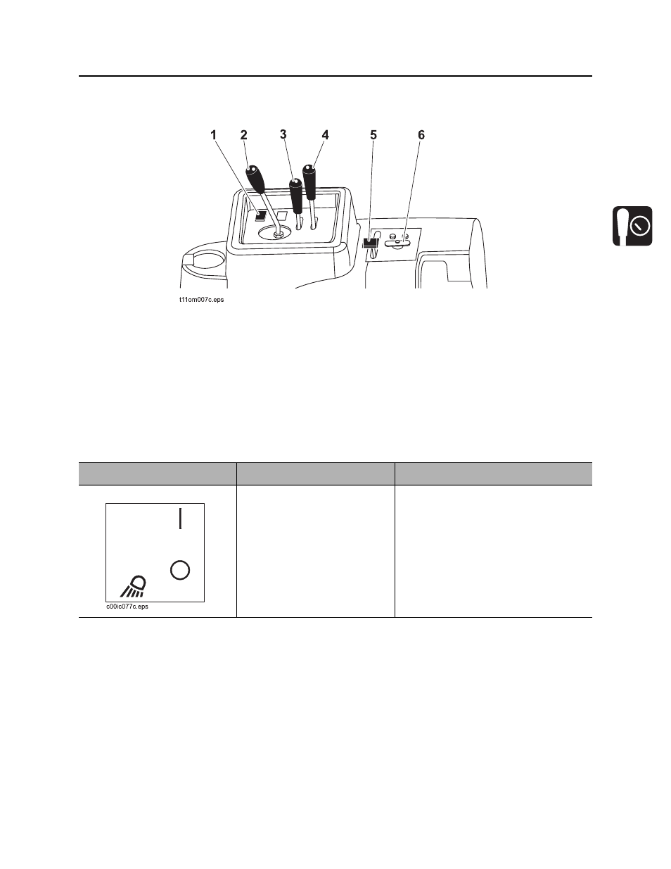 Right console, Rt55 t4i operator’s manual | Ditch Witch RT55 User Manual | Page 32 / 177